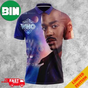 Doctor Who Your Brand New Tardis Crew Awaits Meet A New Doctor Ncuti Gatwa Fifteenth Doctor All-Over Print Polo Shirt