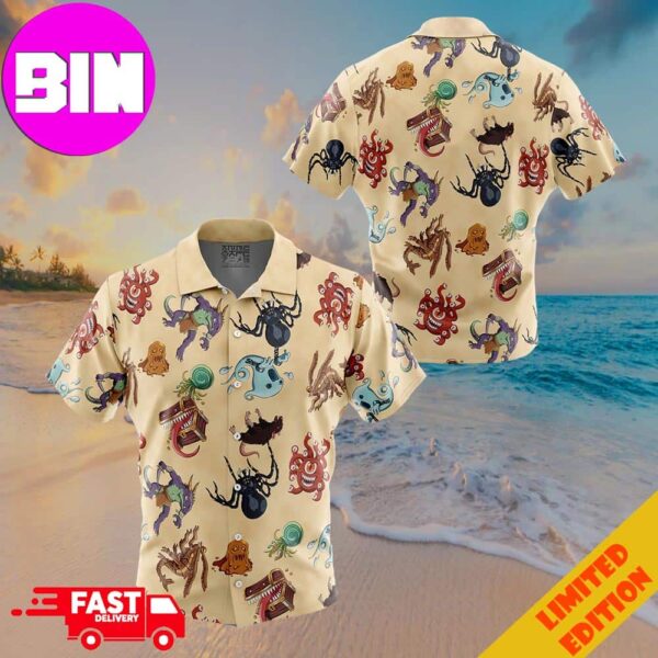 Dungeons and Dragons Pattern Button Up ANIMEAPE Hawaiian Shirt