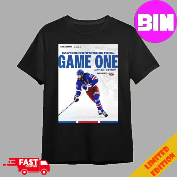 Eastern Conference Final Game One NHL Playoffs 2024 ECF Game Day New York Rangers Unisex Essentials T-Shirt