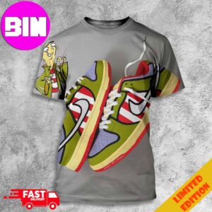 Ed Edd n Eddy 2 x Nike SB Dunk Low New Sneaker 2024 Characters Ed 3D Unisex T-Shirt