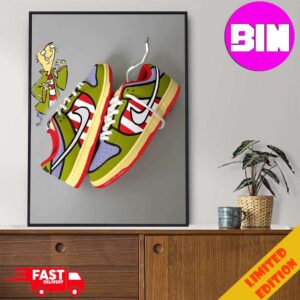 Ed Edd n Eddy 2 x Nike SB Dunk Low New Sneaker 2024 Characters Ed Home Decor Poster Canvas