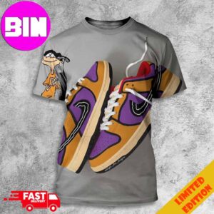 Ed Edd n Eddy 2 x Nike SB Dunk Low New Sneaker 2024 Characters Edd 3D Unisex T-Shirt