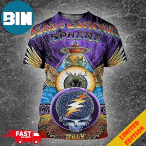 Emek Studios The Dead And Company At The Sphere By Emek 3D T-Shirt