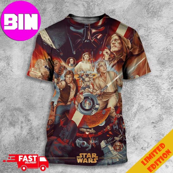 Fantastic Poster For Star Wars By Martin Ansin All Over Print Unisex T-Shirt