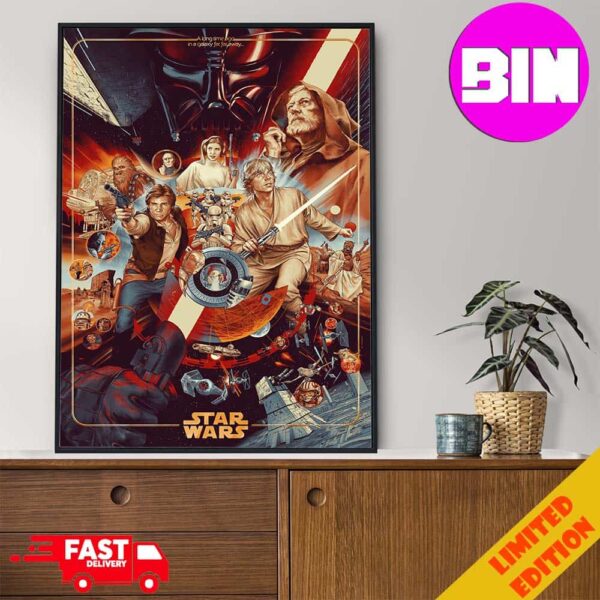 Fantastic Poster For Star Wars By Martin Ansin Home Decor Poster Canvas