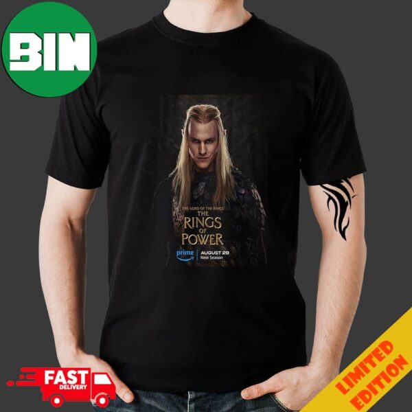 First Poster For The Lord Of The Rings The Rings Of Power Season 2 Releasing On Prime Video On August 29 2024 T-Shirt