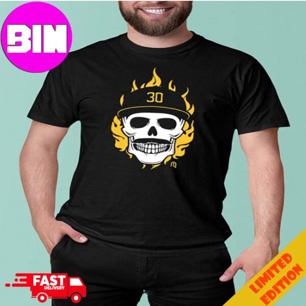 Flaming Pirate Skull Unisex T-Shirt