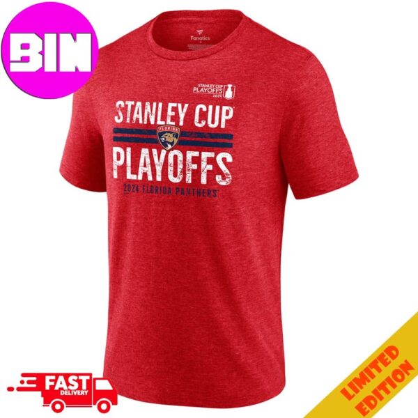 Florida Panthers 2024 Stanley Cup Playoff Participant Crossbar T-Shirt