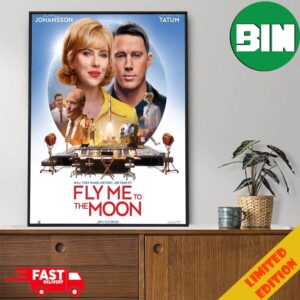 Fly Me To The Moon Releasing In Theaters On July 12 Poster Canvas