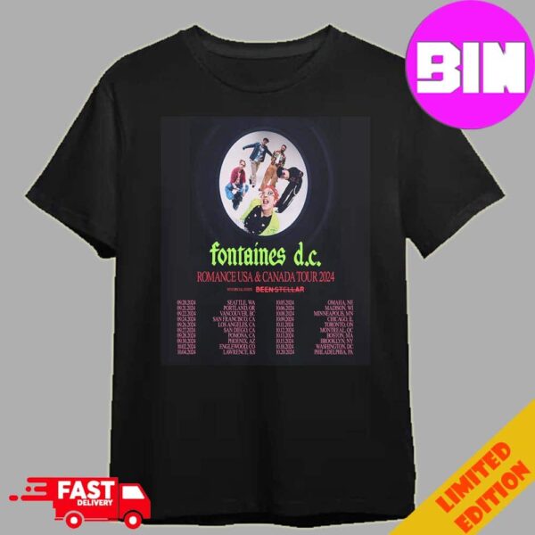 Fontaines DC Romance USA And Canada Tour 2024 Schedule List Date Unisex Essentials T-Shirt