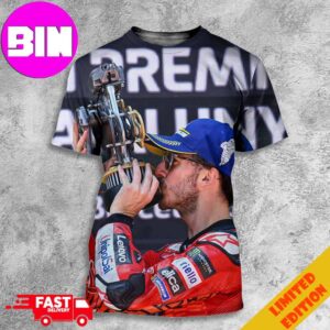 Francesco Bagnaia Champion Race Moto GP In Montmelo Barcelona 2024 Catalan GP All Over Print Unisex T-Shirt