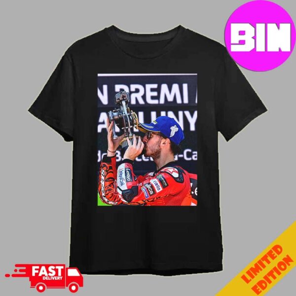 Francesco Bagnaia Champion Race Moto GP In Montmelo Barcelona 2024 Catalan GP Essentials T-Shirt