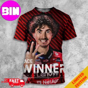 Francesco Bagnaia Winner Race MotoGP In Montmelo Barcelona 2024 All Over Print Unisex T-Shirt