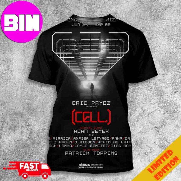 Full Lineup Eric Prydz Presents CELL 2024 3D Unisex T-Shirt