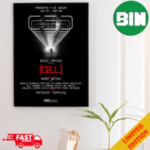 Full Lineup Eric Prydz Presents CELL 2024 Poster Canvas