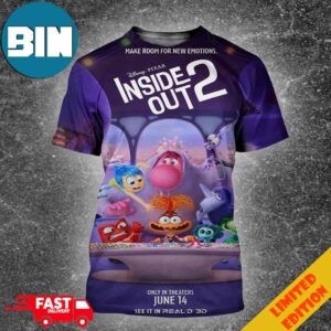 Funny Poster For Pixar’s Inside Out 2 Make Room For New Emotions Releasing In Theaters On June 14 All Over Print Shirt