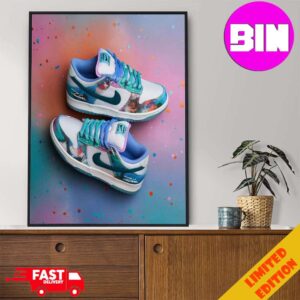 Futura x Nike SB Dunk Low Official Colab In 2024 Home Decor Poster Canvas