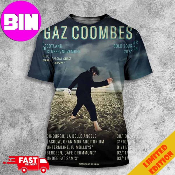 Gaz Coombes Solo Tour 2024 In Scotland On October And November Schedule List Date All Over Print Unisex T-Shirt