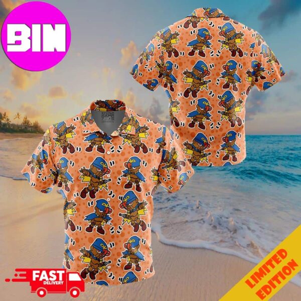 Geno Super Mario Bros Button Up ANIMEAPE Hawaiian Shirt