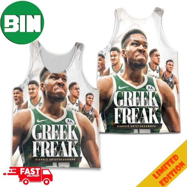 Giving Him His Flowers This Is A Giannis Antetokounmpo Appreciation Post Greek Freak All-Over Print Tank Top Basketball T-Shirt