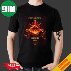 Godsmack Show 2024 In Portland OR On October 12 With Halestorm And Flat Black At Moda Center T-Shirt