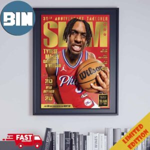 Golden Metal Slam 248 30th Anniversary Takeover Cover Star Tyrese Maxey Catch Me If You Can Poster Canvas
