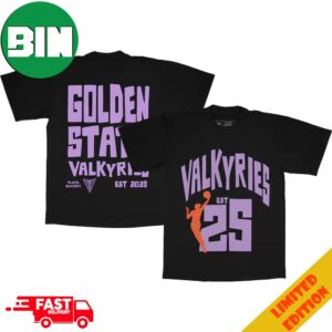 Golden State Valkyries Playa Society Premium x WNBA Logo Two Sides T-Shirt Hoodie