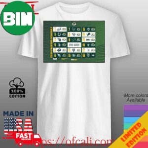 Green Bay Packers Announced Their New Season NFL 2024 Schedule T-Shirt