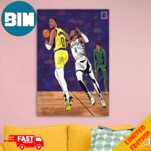 Haliburton And The Indiana Pacers Run Away With The Series vs Milwaukee Home Decorations Poster Canvas