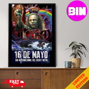 Happy Heavy Metal Day May 16 Is Commemorated In Honor Of The Great Ronnie James Dio Home Decor Poster Canvas