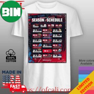 Houston Texans Announced Their New Season NFL 2024 Schedule T-Shirt