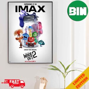 IMAX Poster For INSIDE OUT 2 Releasing In Theaters On June 14 Poster Canvas