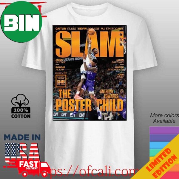 Iconic Dunk Moment Ant On The Cover Of Slam Online Orange Metal Poster T-Shirt