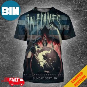 In Flames Greece 2024 The Coutdown Has Begun In Flames On Sunday September 29 All Over Print Shirt