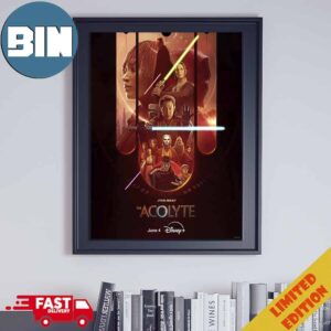 Incredible Poster For Star Wars The Acolyte  Releasing June 4 On Disney Home Decor Poster Canvas