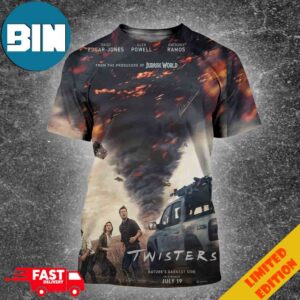 Incredible Poster For Twisters In Theaters On July 19 Unisex 3D T-Shirt