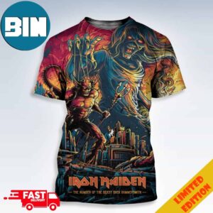 Iron Maiden The Number Of The Beast Over Hammersmith 2024 By Dan Mumford 3D T-Shirt