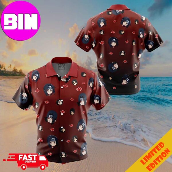 Itachi Uchiha Pattern Naruto Button Up ANIMEAPE Hawaiian Shirt