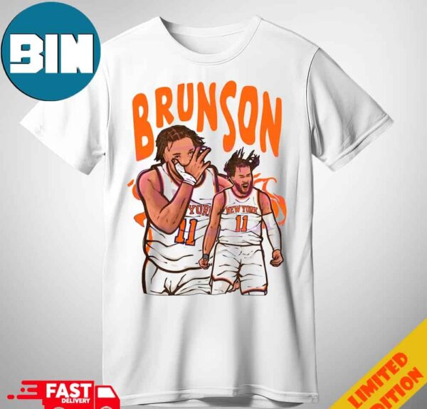 Jalen Brunson Cartoon New York Knicks Player Unisex T-Shirt