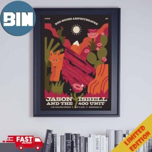 Jason Isbell And The 400 Unit Red Rock Amphitheatre With Amanda Shires May 3 2024 At Morrison Co Home Decor Poster Canvas