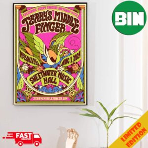 Jerry’s Middle Finger Mill Valley Aug 1 2024 Sweetwater Music Hall Poster Canvas