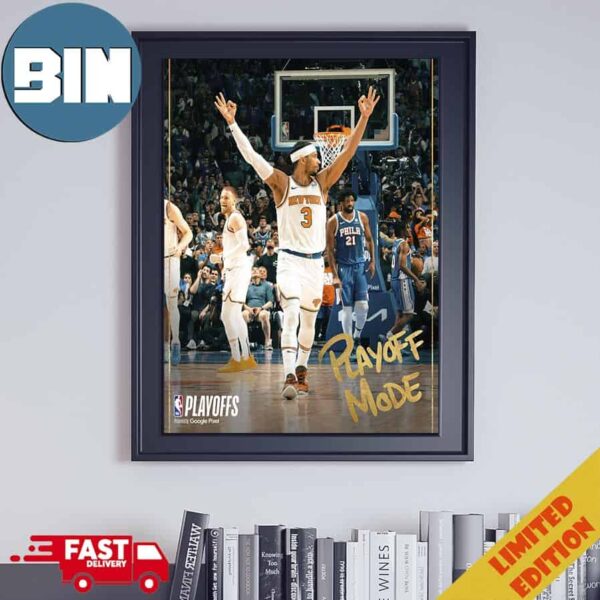 Josh Hart New Yorks Knicks Playoff Mode Advances To The Eastern Conference Semifinals 2024 NBA Playoffs Poster Canvas