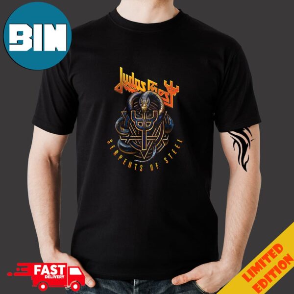 Judas Priest Serpents Of Steel Is Coming This Summer 2024 To Europe Exclusive Logo Limited Edition T-Shirt