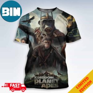 Kingdom Of The Planet Of The Apes Poster By Abhisheksalviart 3D T-Shirt