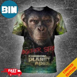 Kingdom Of The Planet Of The Apes Together Strong 20th Century Studios Unisex 3D T-Shirt