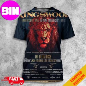 Kingswood Tour 2024 Of Autralia On August To Celebrate 10 Years Of Microscopic Wars Schedule List Date All Over Print Unisex T-Shirt