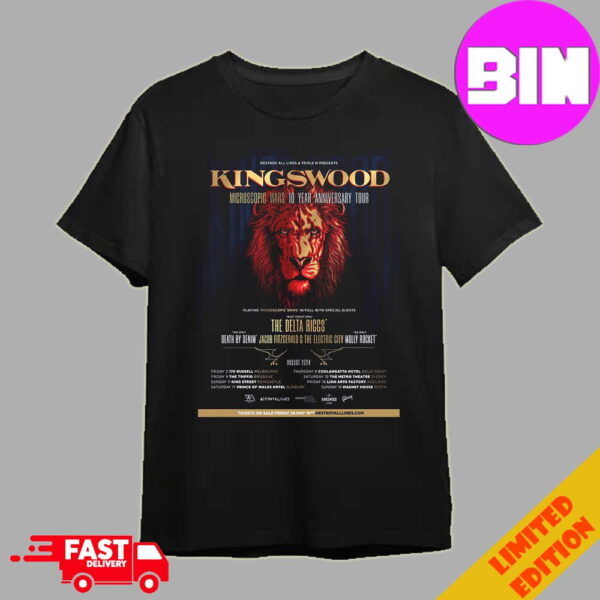 Kingswood Tour 2024 Of Autralia On August To Celebrate 10 Years Of Microscopic Wars Schedule List Date Unisex Essentials T-Shirt