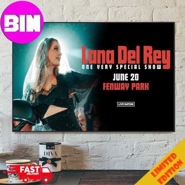 Lana Del Rey One Very Special Show 2024 On June 20 At Fenway Park Home Decor Poster Canvas