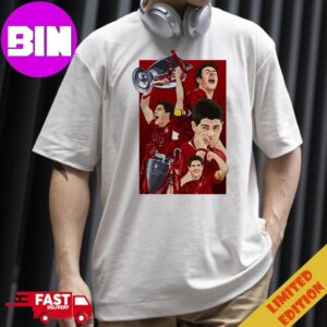 Legend Steven Gerrard With Liverpool FC Champions Premier League 2005-06 Fan Art Unisex Essentials T-Shirt