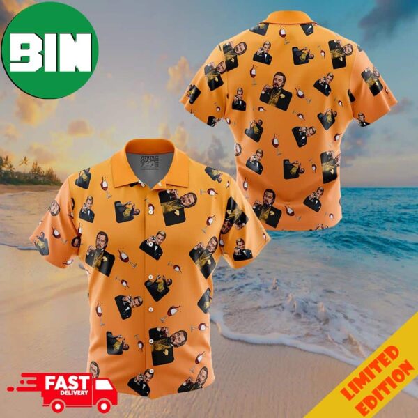 Leonardo DiCaprio Meme Pattern Button Up ANIMEAPE Hawaiian Shirt